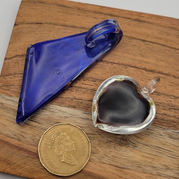 Murano Glass Handblown Pendant Lot of 2 - Picture 7 of 7